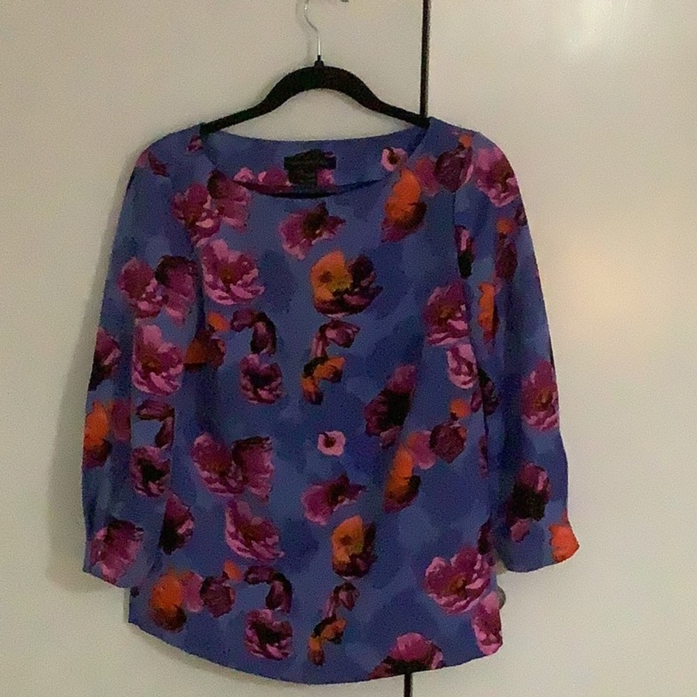Banana Republic Blue 3/4 Sleeve Blouse